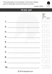 Use this WiseGoals to do list each day to create some forward momentum and end the day with a sense of accomplishment!