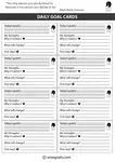 Free handy set your goal today cards. Free to download the PDF. 8 on a page, handy and can fit in your wallet.