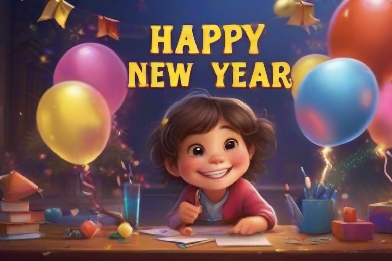 Guide your children to embrace the New Year with inspiring resolutions for personal growth and positive changes. Imagine them setting meaningful goals!