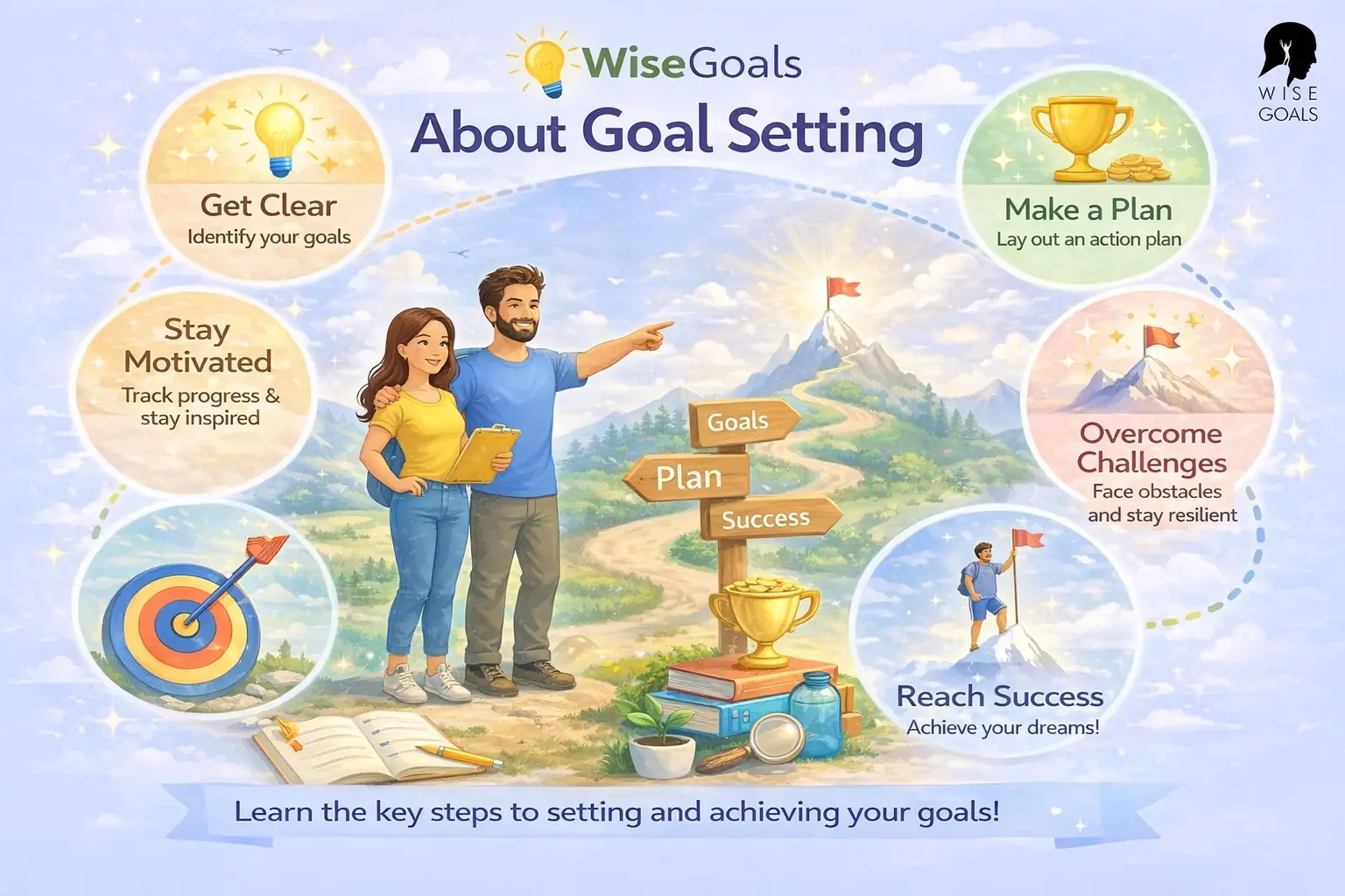 About goal setting with WiseGoals About goal setting with WiseGoals