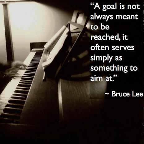 bruce lee - goal not meant to be reached quote square