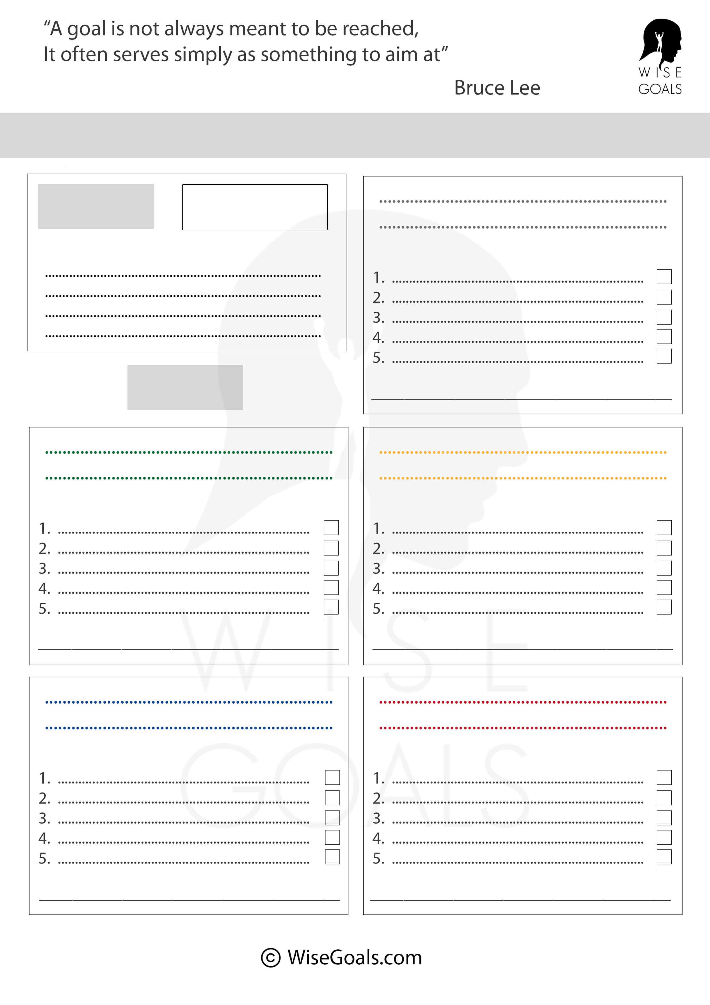 goal template 5