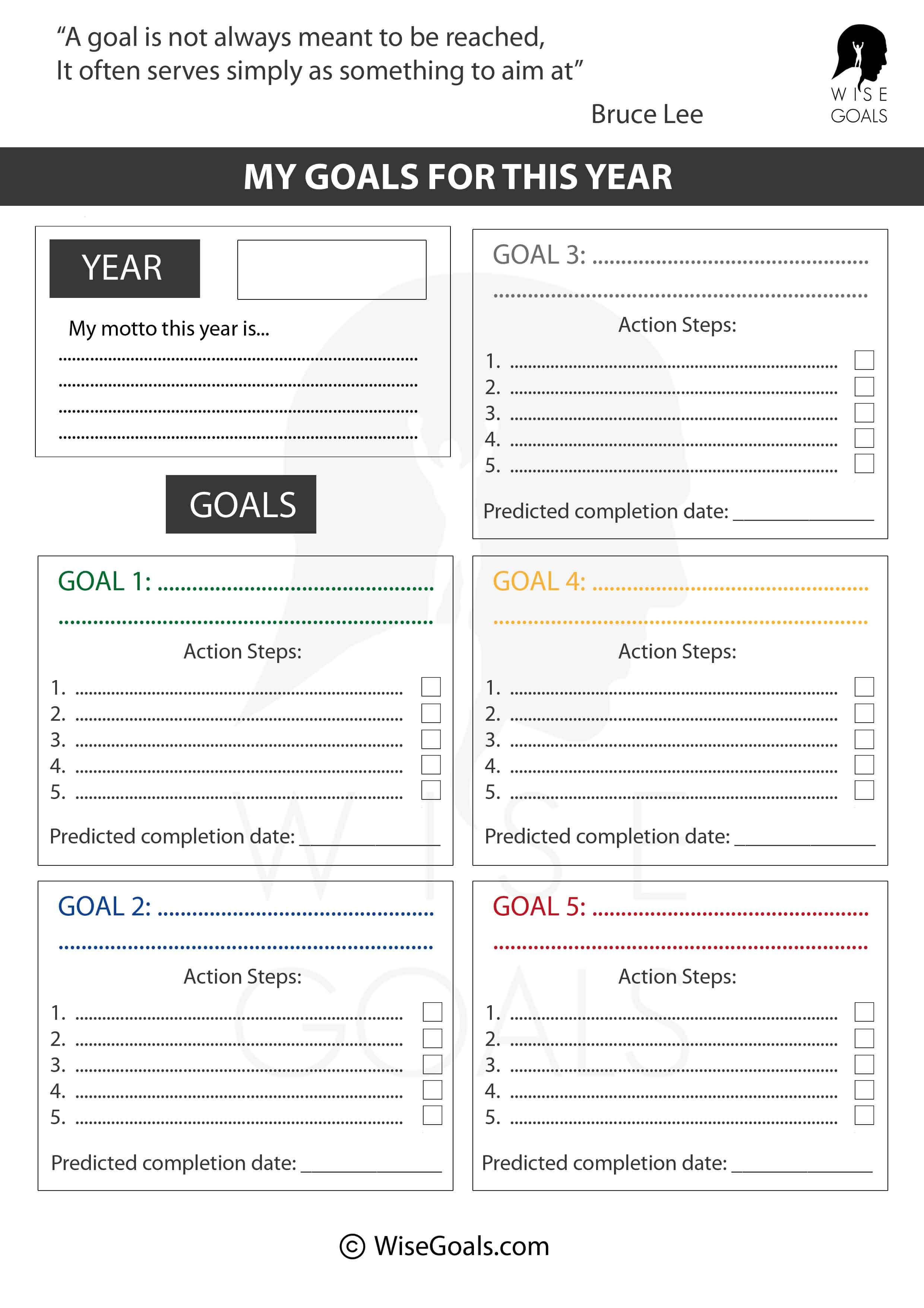 2024 VISION BOARD TEMPLATE FOR STUDENTS, PRINTABLE KIDS GOAL SETTING CHART