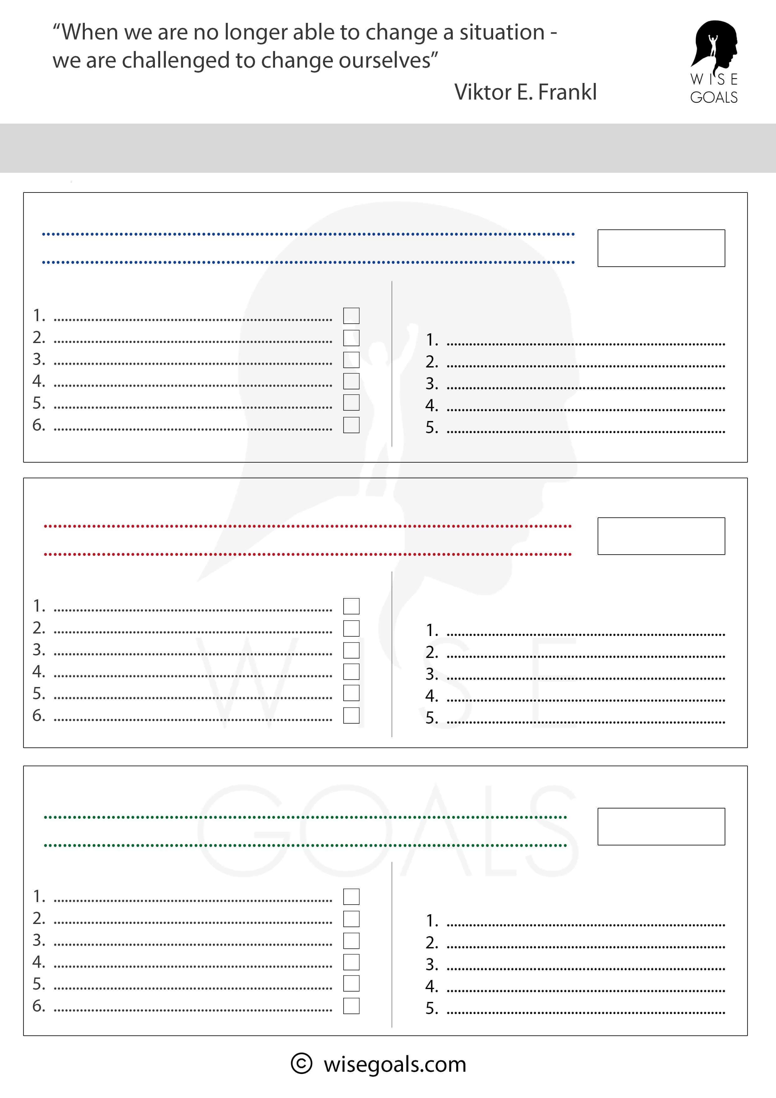 goal setting template 2