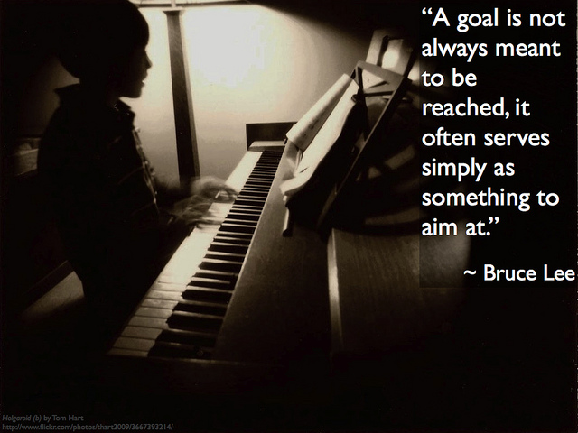 Bruce Lee quote about goals