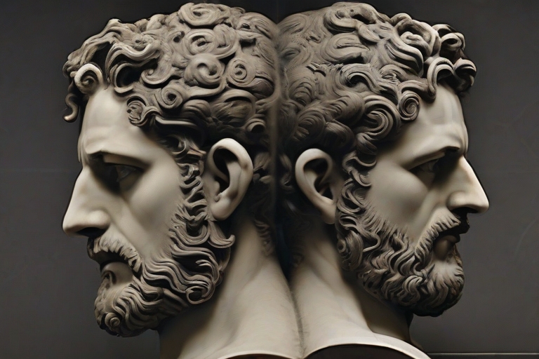 Janus, the two faced ancient roman god