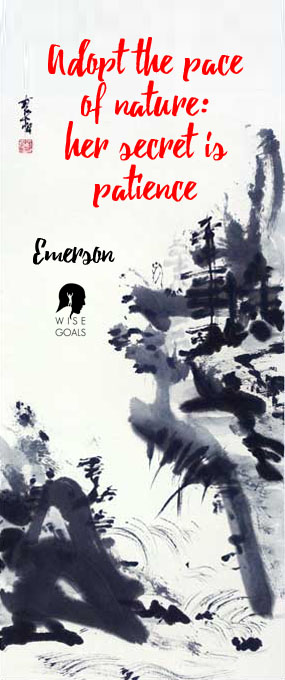 Japanese artwork with Emerson quote