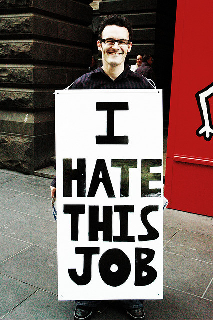 A man who hates his job