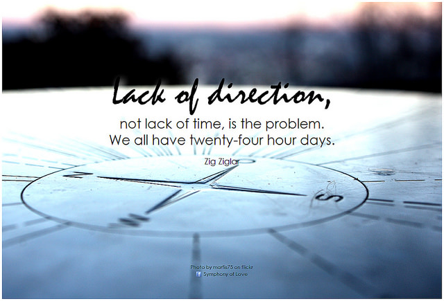 Ziglar - lack of direction is problem quote 